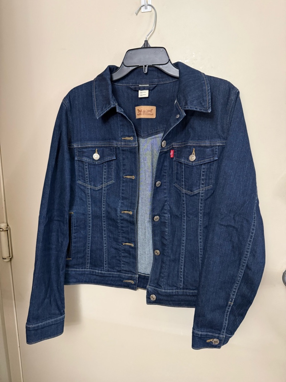Levi's Navy Blue Denim Jacket with Red Tab
